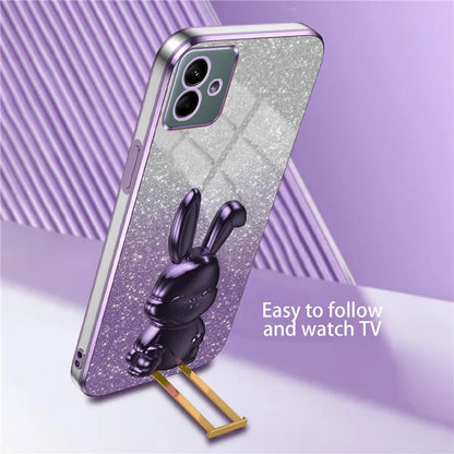 For Samsung Galaxy A04e 4G / F04 4G / M04 4G Case Drop Protection PC+TPU Pull-out Kickstand Phone Cover