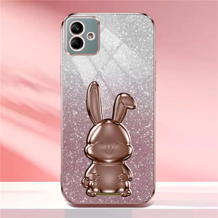 For Samsung Galaxy A04e 4G / F04 4G / M04 4G Case Drop Protection PC+TPU Pull-out Kickstand Phone Cover