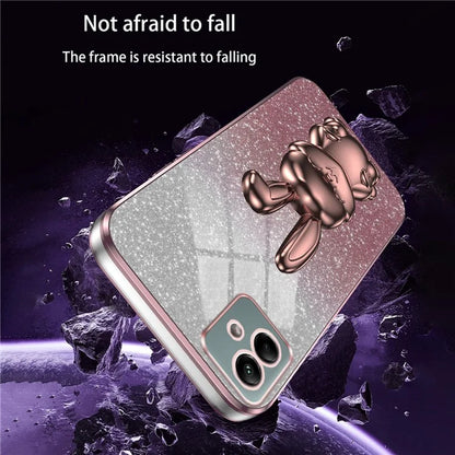 For Samsung Galaxy A04e 4G / F04 4G / M04 4G Case Drop Protection PC+TPU Pull-out Kickstand Phone Cover
