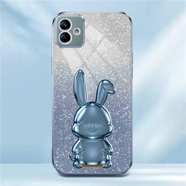 For Samsung Galaxy A04e 4G / F04 4G / M04 4G Case Drop Protection PC+TPU Pull-out Kickstand Phone Cover