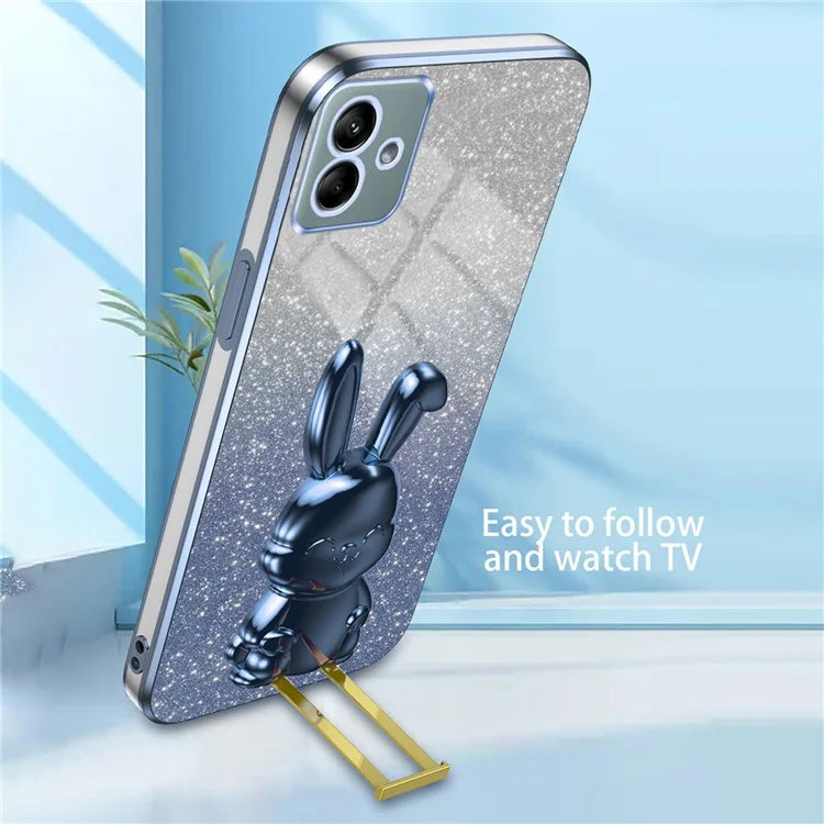 For Samsung Galaxy A04e 4G / F04 4G / M04 4G Case Drop Protection PC+TPU Pull-out Kickstand Phone Cover