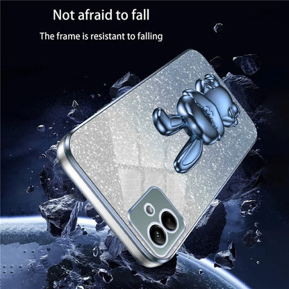 For Samsung Galaxy A04e 4G / F04 4G / M04 4G Case Drop Protection PC+TPU Pull-out Kickstand Phone Cover