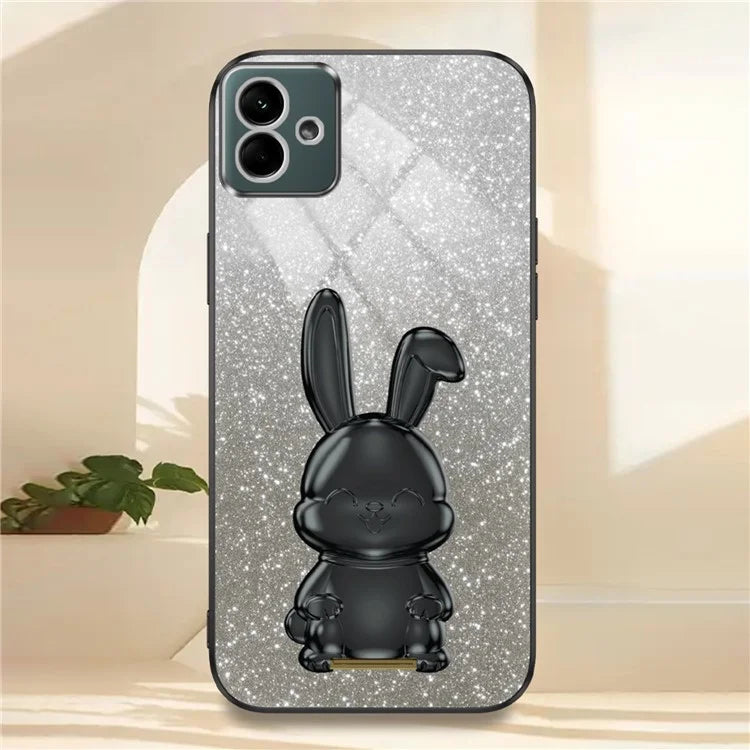 For Samsung Galaxy A04e 4G / F04 4G / M04 4G Case Drop Protection PC+TPU Pull-out Kickstand Phone Cover