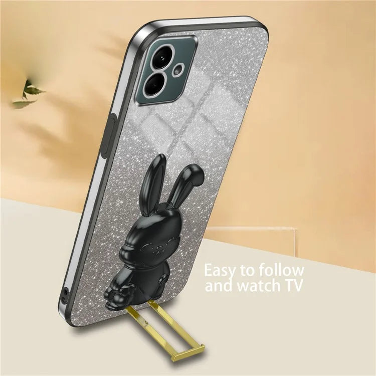 For Samsung Galaxy A04e 4G / F04 4G / M04 4G Case Drop Protection PC+TPU Pull-out Kickstand Phone Cover