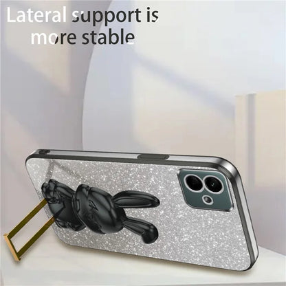 For Samsung Galaxy A04e 4G / F04 4G / M04 4G Case Drop Protection PC+TPU Pull-out Kickstand Phone Cover