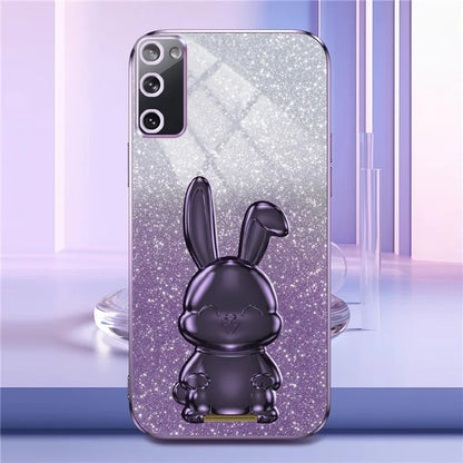 For Samsung Galaxy S20 FE / S20 FE 5G / S20 FE 2022 / S20 Lite Case Glitter Anti-drop Phone Kickstand Cover