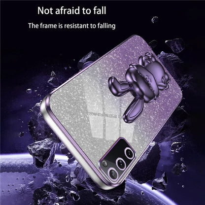For Samsung Galaxy S20 FE / S20 FE 5G / S20 FE 2022 / S20 Lite Case Glitter Anti-drop Phone Kickstand Cover