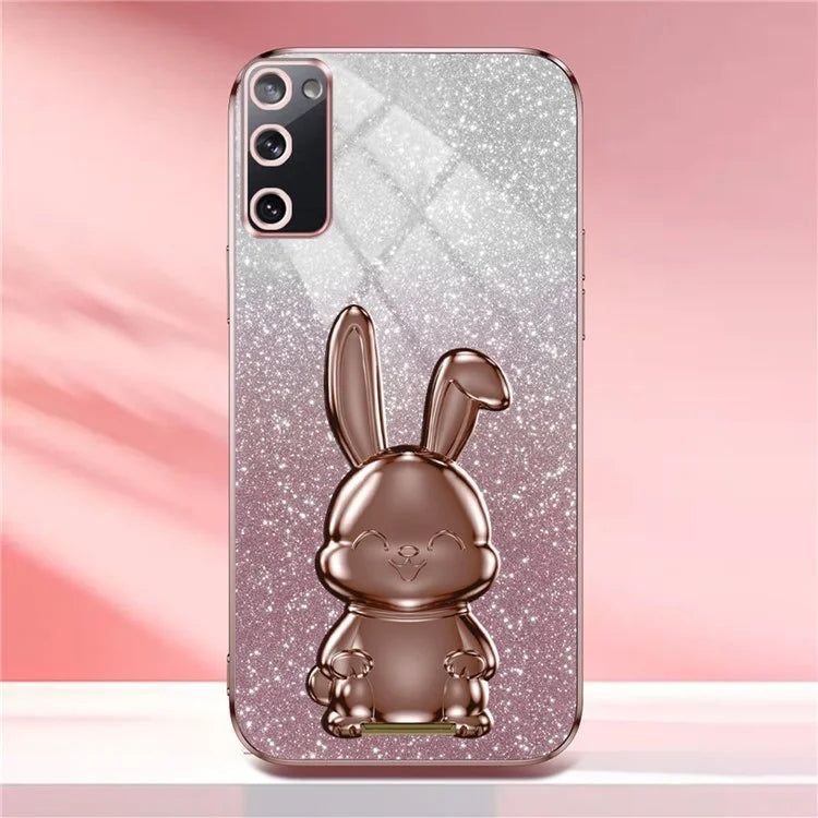 For Samsung Galaxy S20 FE / S20 FE 5G / S20 FE 2022 / S20 Lite Case Glitter Anti-drop Phone Kickstand Cover