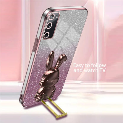 For Samsung Galaxy S20 FE / S20 FE 5G / S20 FE 2022 / S20 Lite Case Glitter Anti-drop Phone Kickstand Cover