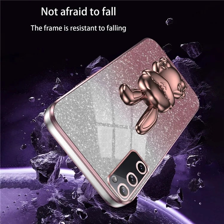 For Samsung Galaxy S20 FE / S20 FE 5G / S20 FE 2022 / S20 Lite Case Glitter Anti-drop Phone Kickstand Cover