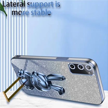 For Samsung Galaxy S20 FE / S20 FE 5G / S20 FE 2022 / S20 Lite Case Glitter Anti-drop Phone Kickstand Cover