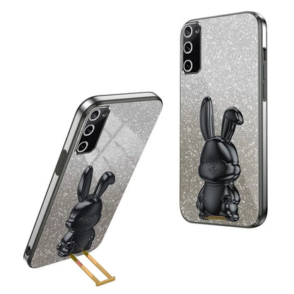 For Samsung Galaxy S20 FE / S20 FE 5G / S20 FE 2022 / S20 Lite Case Glitter Anti-drop Phone Kickstand Cover