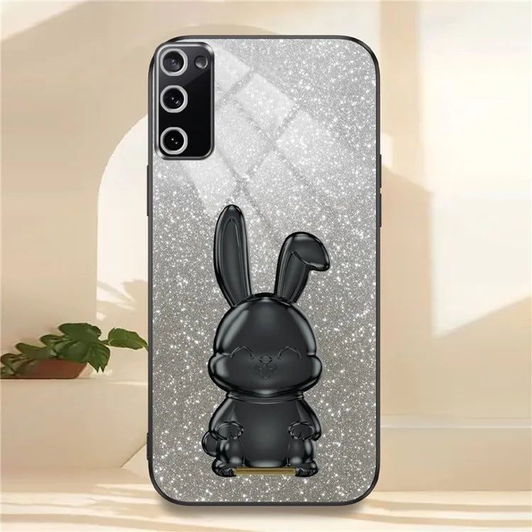 For Samsung Galaxy S20 FE / S20 FE 5G / S20 FE 2022 / S20 Lite Case Glitter Anti-drop Phone Kickstand Cover