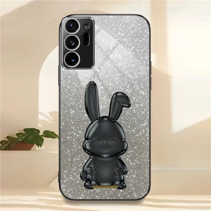 For Samsung Galaxy Note20 Ultra 5G / Note20 Ultra Case Electroplated Phone Back Cover with Pull-out Kickstand