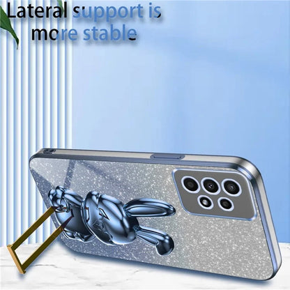 For Samsung Galaxy A13 4G / 5G Anti-Scratch Phone Cover Electroplating PC+TPU Phone Case with Kickstand