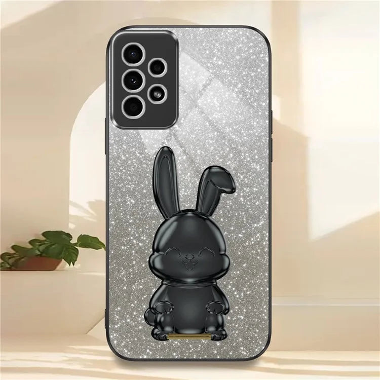 For Samsung Galaxy A13 4G / 5G Anti-Scratch Phone Cover Electroplating PC+TPU Phone Case with Kickstand