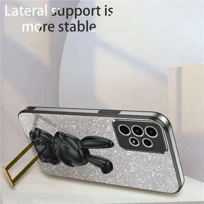 For Samsung Galaxy A13 4G / 5G Anti-Scratch Phone Cover Electroplating PC+TPU Phone Case with Kickstand