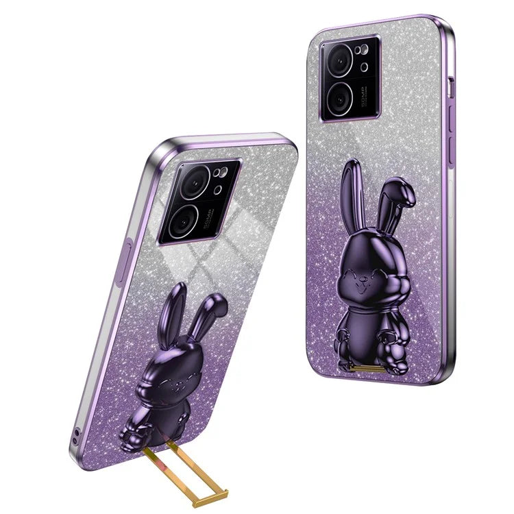 Case for Xiaomi 13T / Redmi K60 Ultra PC+TPU Lovely Rabbit Anti-scratch Phone Cover