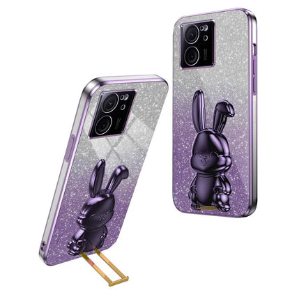 Case for Xiaomi 13T / Redmi K60 Ultra PC+TPU Lovely Rabbit Anti-scratch Phone Cover