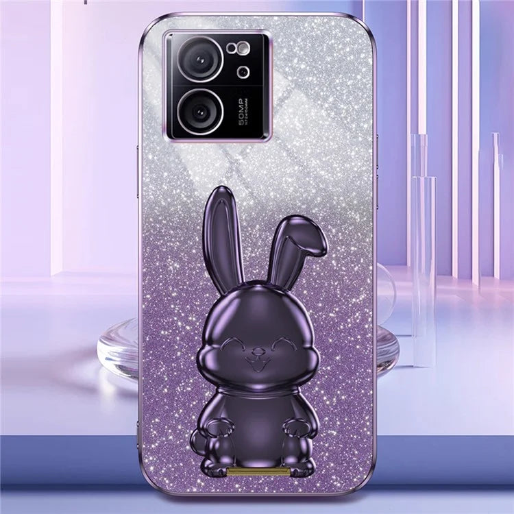 Case for Xiaomi 13T / Redmi K60 Ultra PC+TPU Lovely Rabbit Anti-scratch Phone Cover
