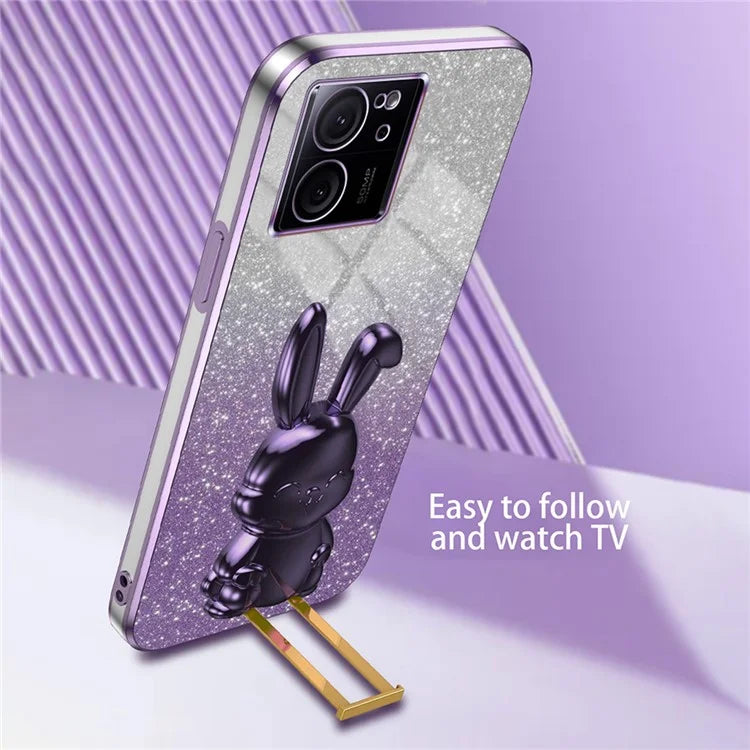 Case for Xiaomi 13T / Redmi K60 Ultra PC+TPU Lovely Rabbit Anti-scratch Phone Cover