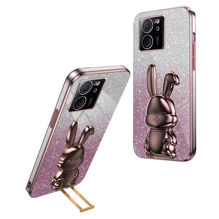 Case for Xiaomi 13T / Redmi K60 Ultra PC+TPU Lovely Rabbit Anti-scratch Phone Cover