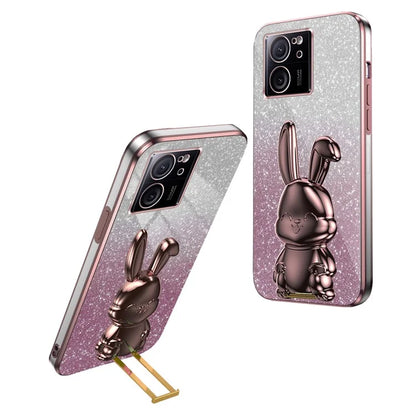Case for Xiaomi 13T / Redmi K60 Ultra PC+TPU Lovely Rabbit Anti-scratch Phone Cover