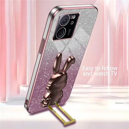 Case for Xiaomi 13T / Redmi K60 Ultra PC+TPU Lovely Rabbit Anti-scratch Phone Cover