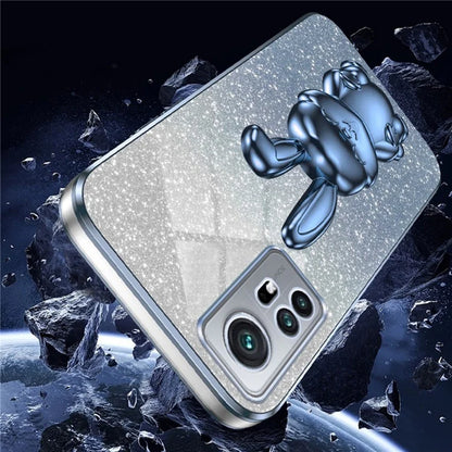For Xiaomi 12 5G / 12X 5G / 12S 5G PC+TPU Back Shell Lovely Rabbit Cell Phone Kickstand Case
