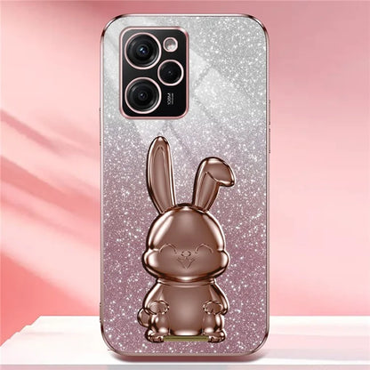 For Xiaomi Redmi Note 12 Pro Speed 5G / Poco X5 Pro 5G Cell Phone Case Glitter Pull-out Kickstand PC+TPU Cover