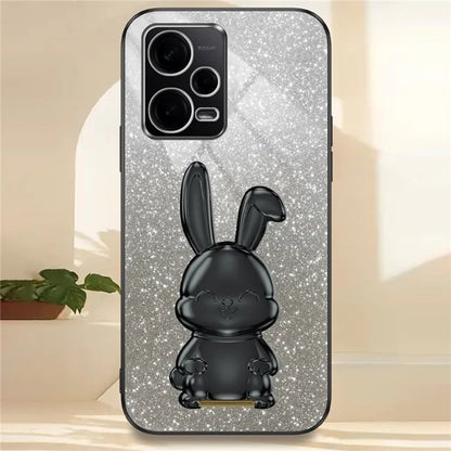 For Xiaomi Redmi Note 12 Pro 5G PC+TPU Electroplating Cellphone Case Support Kickstand Cover