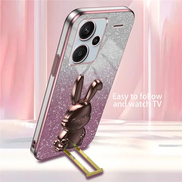 For Xiaomi Redmi Note 13 Pro+ 5G PC+TPU Mobile Phone Case Support Kickstand Cover