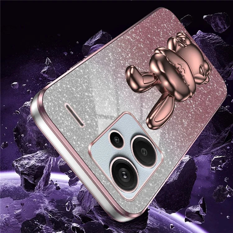 For Xiaomi Redmi Note 13 Pro+ 5G PC+TPU Mobile Phone Case Support Kickstand Cover