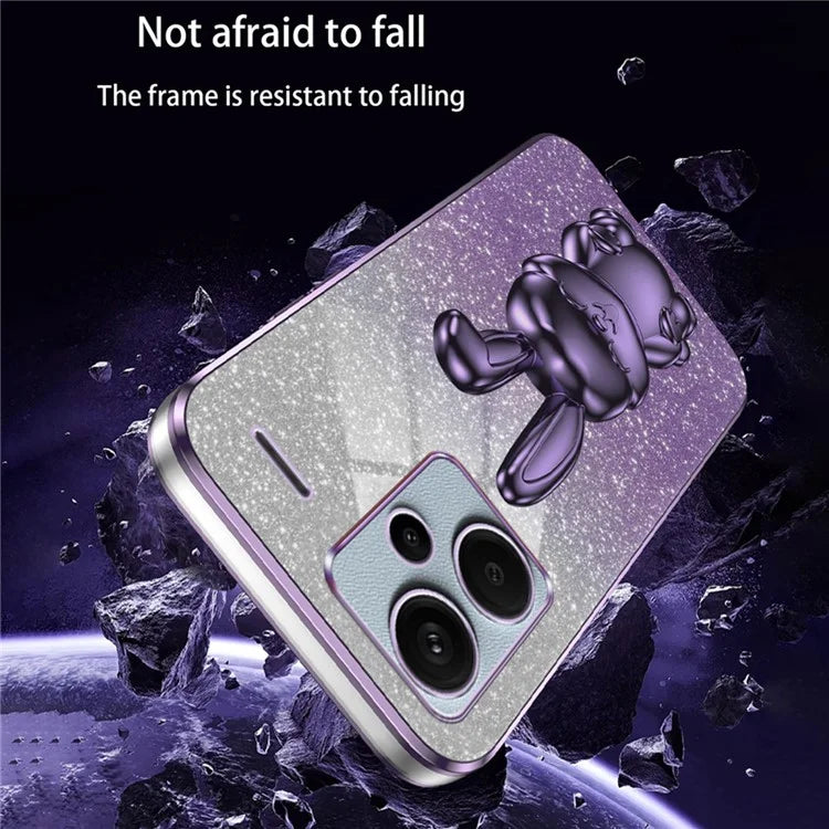 For Xiaomi Redmi Note 13 Pro+ 5G PC+TPU Mobile Phone Case Support Kickstand Cover