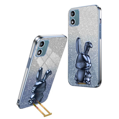 Back Cover for Motorola Moto E13 4G , Drop Resistant PC+TPU Phone Case with Kickstand