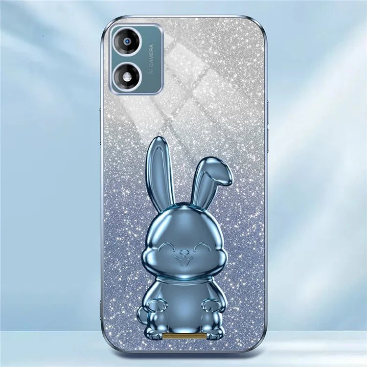 Back Cover for Motorola Moto E13 4G , Drop Resistant PC+TPU Phone Case with Kickstand