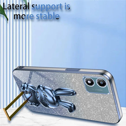 Back Cover for Motorola Moto E13 4G , Drop Resistant PC+TPU Phone Case with Kickstand