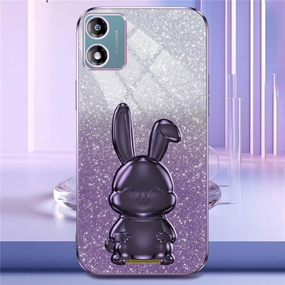 Back Cover for Motorola Moto E13 4G , Drop Resistant PC+TPU Phone Case with Kickstand