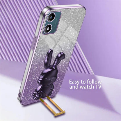 Back Cover for Motorola Moto E13 4G , Drop Resistant PC+TPU Phone Case with Kickstand