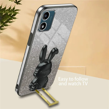 Back Cover for Motorola Moto E13 4G , Drop Resistant PC+TPU Phone Case with Kickstand