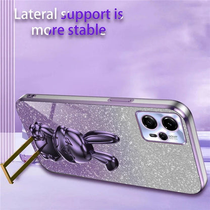 For Motorola MOTO G13 Case Cartoon Rabbit Drop-proof PC+TPU Back Shell