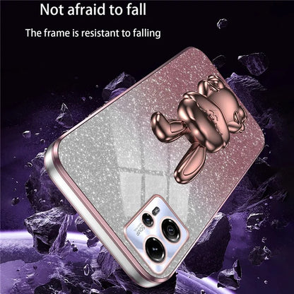 For Motorola MOTO G13 Case Cartoon Rabbit Drop-proof PC+TPU Back Shell