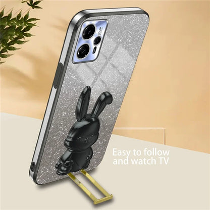 For Motorola MOTO G13 Case Cartoon Rabbit Drop-proof PC+TPU Back Shell