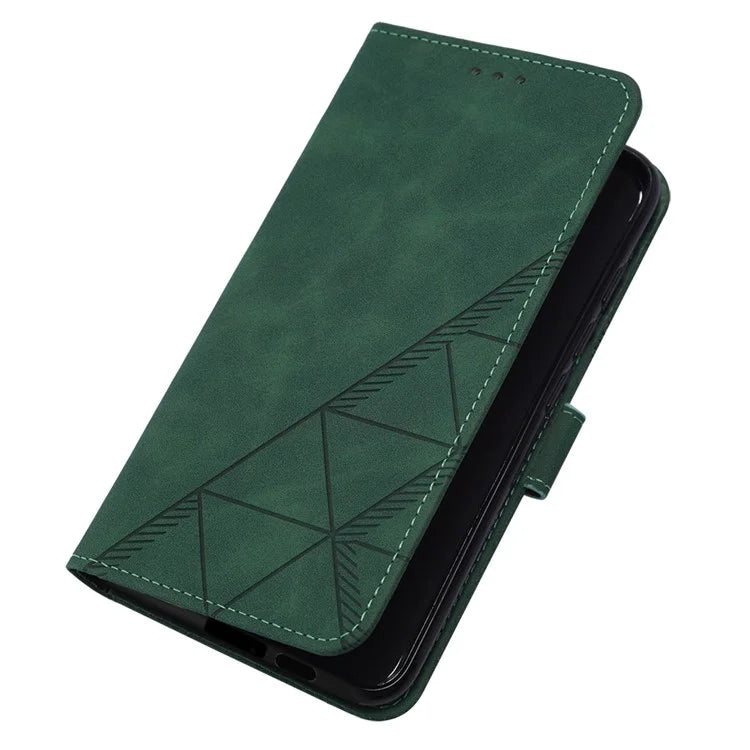 YB Imprinting Series-1 For Samsung Galaxy S24+ Case Wallet Flip Leather Cover with Strap
