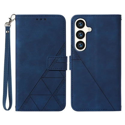 YB Imprinting Series-1 For Samsung Galaxy S24+ Case Wallet Flip Leather Cover with Strap