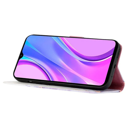 For Xiaomi Redmi 13C 4G / Poco C65 4G Stand Wallet Phone Case Marble Pattern Leather Cover