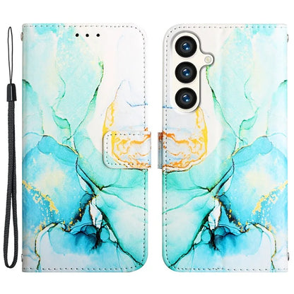 For Samsung Galaxy S24 Wallet Phone Case Marble Pattern Leather Flip Cover