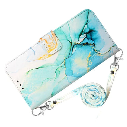 For Samsung Galaxy S24 Wallet Phone Case Marble Pattern Leather Flip Cover