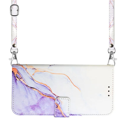 For Samsung Galaxy S24 Wallet Phone Case Marble Pattern Leather Flip Cover