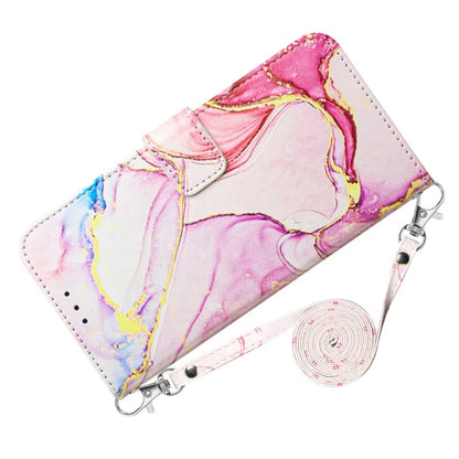 For Samsung Galaxy S24 Wallet Phone Case Marble Pattern Leather Flip Cover